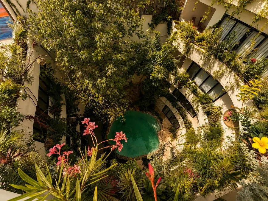 Cenote artificial — vista aérea